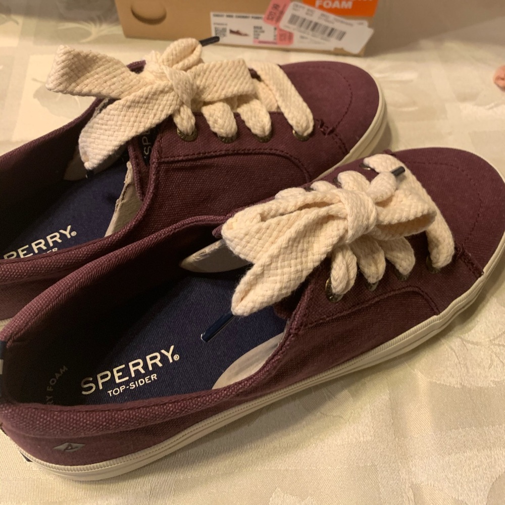 Sperry sneakers NIB. VERY cute! Memory foam sole!